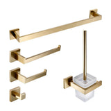 AeroSteel Bathroom Hardware Set – Brushed Stainless Steel Towel Rail & Accessory Collection | Modern Wall-Mounted Bathroom Fixtures
