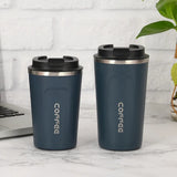 ThermaGo 380/510ml Insulated Travel Mug – 304 Stainless Steel Vacuum Cup | Leak-Resistant Lid | Portable Coffee Flask