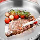 PureHeat 304 Stainless Steel Skillet – Professional Non-Coated Frying Pan | Induction & Gas Cookware