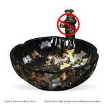 Artevia Hand-Painted Vessel Basin – Artistic Ceramic Countertop Sink | Luxury Designer Bathroom Statement