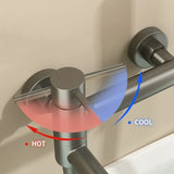 HydroLuxe Bath Mixer Set – Wall-Mounted Bathtub Faucet with Hand Shower | Stainless Steel Hot & Cold Tap System