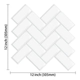ChevronÉlite Peel & Stick Wall Tiles – Waterproof Herringbone Splashback Panels | Modern 3D Décor Finish
