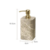 Valdore Emperador Marble Bathroom Accessories Set – 7-Piece Natural Stone Luxury Collection | Spa-Inspired Bathroom Décor