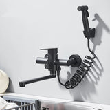 AquaFusion Pro Wall Mixer – 360° Pull-Out Stainless Steel Faucet | Luxury Kitchen & Bathroom Spray Tap