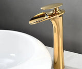 ArcticCascade Basin Mixer – White Waterfall Bathroom Faucet | Contemporary Single Lever Sink Tap