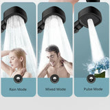 HydroVibe Square Shower Head – High-Pressure Handheld Spray System | Water-Saving Adjustable Bathroom Shower