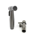 HydroPure Bidet Sprayer Set – Stainless Steel Wall-Mounted Bathroom Hygiene Kit | Modern Handheld Toilet Spray System