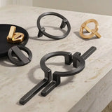 ImperialCurve Round Cabinet Handle – Polished Zinc Alloy Furniture Pull | Modern Oriental Drawer & Wardrobe Hardware