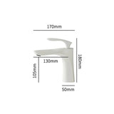 PureCascade Basin Mixer Tap – White Waterfall Bathroom Faucet | Luxury Single Lever Sink Mixer