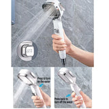 HydroVibe Square Shower Head – High-Pressure Handheld Spray System | Water-Saving Adjustable Bathroom Shower