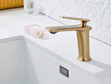 Veloura Luxe Basin Mixer Tap – Contemporary Brass Bathroom Faucet | Premium Hot & Cold Single Lever Design