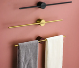 FlexRail Swing Arm Towel Holder – Aluminium Wall-Mounted Rail with Hook | Space-Saving Modern Bathroom Storage