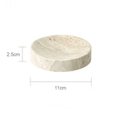 Bellaverto Beige Travertine Bathroom Accessory Set – Natural Stone Spa Collection | Luxury Marble Bathroom Décor