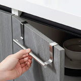 DoorNest Over-Cabinet Towel Rail – Stainless Steel Kitchen Hanging Rack | No-Drill Storage Organiser