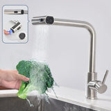 NoirSpray Pull-Down Kitchen Tap – Gunmetal Stainless Steel Mixer Faucet | 6-Function Spray & 360° Swivel