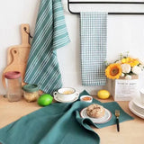 LinenCraft Cotton Tea Towel Set – Ultra-Absorbent Kitchen Towels | Reusable Soft Cotton Dish Cloths