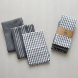 LinenCraft Cotton Tea Towel Set – Ultra-Absorbent Kitchen Towels | Reusable Soft Cotton Dish Cloths
