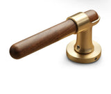 Ardenvale Walnut Door Handle Set – Quiet Interior Lock System | Vintage Wooden Lever Door Hardware