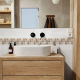Miravelle Mosaic Trim Panels – Waterproof Peel & Stick Wall Décor | Flexible Kitchen & Bathroom Backsplash Strips