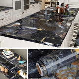 CarraraGlow Adhesive Marble Wrap – Waterproof PVC Surface Film | Luxury Peel & Stick Interior Covering