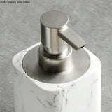 MarbleLuxe 4-Piece Bathroom Accessory Collection – Resin Marble Effect Countertop Set | Luxury Bathroom Organisation