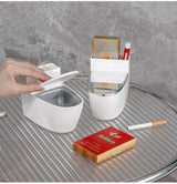 AeroVault Wall Ash Holder – Compact Bathroom & Office Ashtray | Modern Space-Saving Smoke Bin