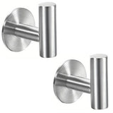 StickMount Adhesive Wall Hooks – Stainless Steel No-Drill Towel & Robe Holder | Modern Space-Saving Storage