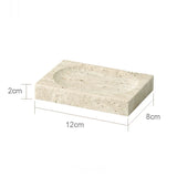 Bellaverto Beige Travertine Bathroom Accessory Set – Natural Stone Spa Collection | Luxury Marble Bathroom Décor