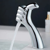 AquaFalls Solo BrassCascade – Solid Brass Waterfall Bathroom Faucet