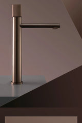 NoirVista Bathroom Faucet – Matte Black Brass Basin Faucet | Hot & Cold Water Mixer | Modern Single Handle Vanity Faucet with Ceramic Cartridge