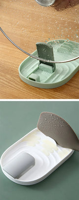 CookRest Silicone Utensil Tray – Heat-Resistant Spoon & Spatula Holder | Kitchen Counter Organiser