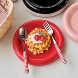 Skandelle Ceramic Dinner Plate – Nordic Minimalist Serving Plate | Modern Thick-Rim Tableware