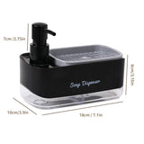 Velora DualFlow Soap Dispenser – Refillable 2-Way Kitchen Sink Pump with Sponge Press System