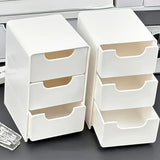 TidyTier 3-Drawer Desktop Organiser – Stack-Style Storage Unit | Compact Multi-Level Organisation | Portable Reusable Storage Box
