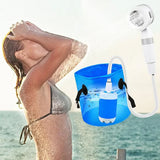 AquaNomad SmartCamp Portable Shower – Rechargeable Outdoor Camping Shower | Digital Display Travel Wash System