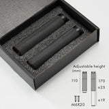 Aurevex Adjustable Brass Furniture Legs – Luxury Cabinet & Table Feet | Black & Gold Hardware