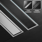 AuricLine Concealed Shower Drain – Brushed Gold Tile-In Floor Waste | 304 Stainless Steel Anti-Odour Drain Cover