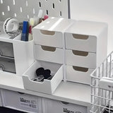 TidyTier 3-Drawer Desktop Organiser – Stack-Style Storage Unit | Compact Multi-Level Organisation | Portable Reusable Storage Box