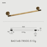 Kensington Heritage Bathroom Hardware Set – Antique Bronze Brass Accessories | Luxury Knurled Towel Rail &amp; Toilet Roll Holder Collection