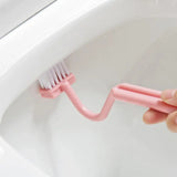Cleanova EdgeSweep Toilet Brush – Curved Deep-Clean Bathroom Brush with Ergonomic Handle | Precision Rim & Corner Cleaner