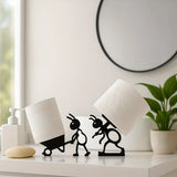 PlayPaws Toilet Roll Holder – Cute Animal Wall-Mounted Tissue Organiser | Fun Space-Saving Bathroom Décor