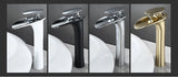 ArcticCascade Basin Mixer – White Waterfall Bathroom Faucet | Contemporary Single Lever Sink Tap