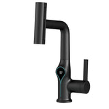AquaSense Waterfall Basin Mixer – Digital Temperature Display Bathroom Faucet | Adjustable Luxury Sink Tap