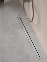 StreamLine Brushed Steel Shower Channel – 304 Stainless Steel Linear Floor Drain | Anti-Odour Wet Room Drainage System