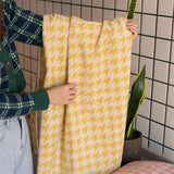 Maison Échelon Houndstooth Cotton Face Towel – Luxury Jacquard Hand Towel | Soft Vintage Bathroom Linen