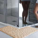 Veloura Haven L-Shaped Bath Rug – Ultra-Soft Absorbent Bathroom Mat | Non-Slip Corner Floor Runner