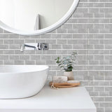 Arqevia RetroBrick Peel & Stick Wall Tiles – 6-Piece Vintage Brick Effect Splashback Panels | Waterproof Self-Adhesive Industrial Wall Décor (300 × 150 mm)