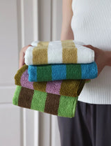 Maison Riviera Striped Cotton Towels – Luxury Hotel-Quality Bath & Beach Towel Set | Premium Jacquard Cotton