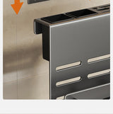 BladeNest Kitchen Organiser – Wall-Mounted Knife & Cutting Board Holder | Stainless Steel Storage Rack