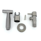 HydroPure Bidet Sprayer Set – Stainless Steel Wall-Mounted Bathroom Hygiene Kit | Modern Handheld Toilet Spray System